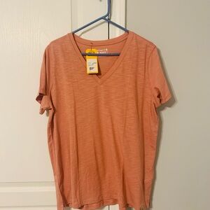 Carhartt Coral V-Neck Tee